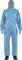 Ansell AlphaTec 1500 Model 111, Disposable Work Overall with Hood, Chemical Protection Type 5/6, Water Repellent Coverall Suit, Industrial Safety Workwear, Men Women, Blue, Size M (1 Unit)