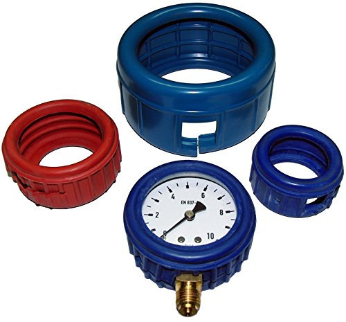 EMPEO by Messbo Gummischutzkappe für Manometer; NG100 Ø100mm, Bajonettring, Gehäuseschutzkappe aus Gummi, blau