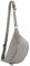 modamoda de - T77 - ital. Hüfttasche Bauchtasche Brusttasche Medium aus weichem Leder, Farbe:Grau