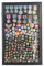 Große Pin-Vitrine, Schattenbox, Flagge, Vitrine, mit Glastür, schwarz, PC04-BL DisplayGifts