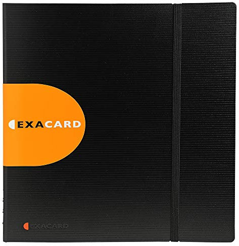 Exacompta Porte cartes de visite détachable Exacard Exactive 320 cartes 26,5x25cm Noir