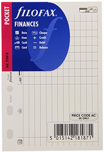 Filofax 210618 Pocket Finanzen Organizer, weiß