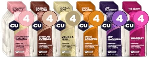 GU Original Sports Nutrition Energy Gel, Assorted Flavors, 24-Count