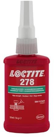 Loctite 278X50ML LOC 278 Threadlocking Methacrylate Adhesive, 50 mL