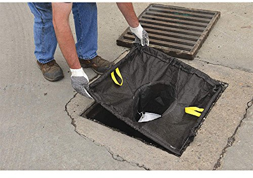Eagle T8702XL StormNest Catch Basin Insert, Sediment, Rectangle, Adjustable, 25 - 42, X-Large, Black