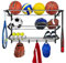 LYNK® Garage Sports Equipment Organizer - Wall Mount Ball Rack - Sports Equipment Storage - Ball Storage for Garage - Garage Toy Storage - Easy to Install Sports Storage Organizer for Garage - Black