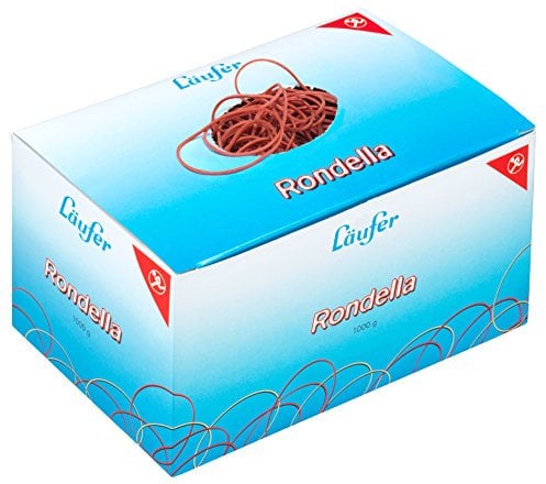 Läufer 50741 Rondella Gummiringe Nr. 15, Durchmesser 100 mm, 1kg Schachtel, rot, besonders langlebig