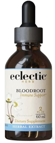 Eclectic Herb - Bloodroot Extract | Pure Herbal Drops for Immune Support | Natural Immune System Support | Vegan, US-Grown, Non-GMO, Gluten Free (2 fl oz | 60 ml)