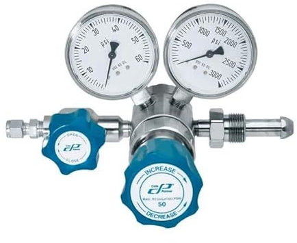 Cole-Parmer AO-98202-13 einstufiger Regler, 1500 Scfh Kapazität, 580 CGA Fassung