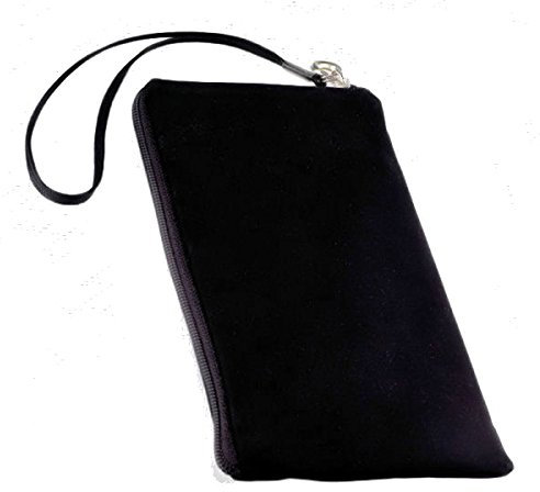 Handy Universal Tasche Etui - Soft Touch Neopren in Schwarz mit Reißverschluss für verschiedene HTC Mobiltelefone