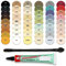 Helmecke & Hoffmann Remalle Emaille Paste Emaillelack Reparaturlack Lack 8 ml + Pinsel (Caramel)