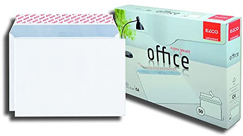 ELCO Office Versandtasche C4 120 g/m² FSC-zertifiziert mit Haftverschluss in Shop-Box 50 Stück weiß