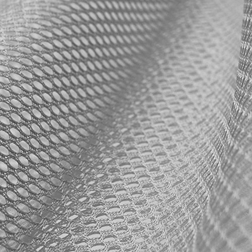 Netzfutter - Mesh - Leichtes Innenfutter mit glattem Griff - Als Bekleidungsfutter und Insektenschutz - Grau - Meterware