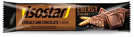Isostar Energy Sport Bar Schokolade, 15er Pack (15 x 35 g), Energieriegel, Ausdauerriegel, Kohlenhydratriegel, Sportlerrieg