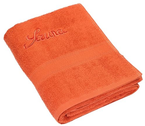 Betz Saunatuch Saunahandtuch Saunatücher France 100% Baumwolle Größe 80x200 cm Farbe orange