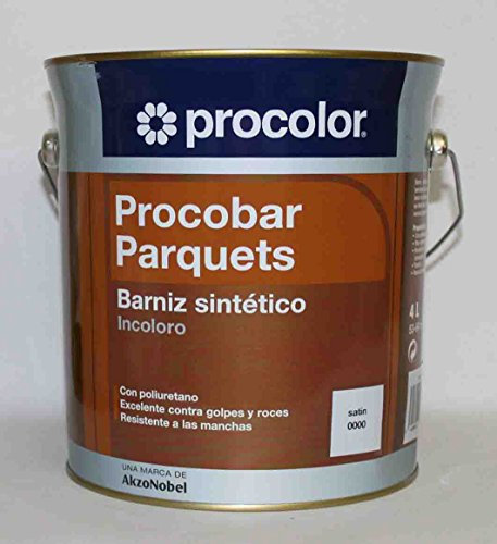 Barniz Sintético PROCOBAR Parquets Incoloro Interior de PROCOLOR, 4 Litros