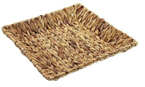 FRANK FLECHTWAREN Schale Korbschale, Ablagekorb, Schale Quadrat 31 x 31 x 4 cm