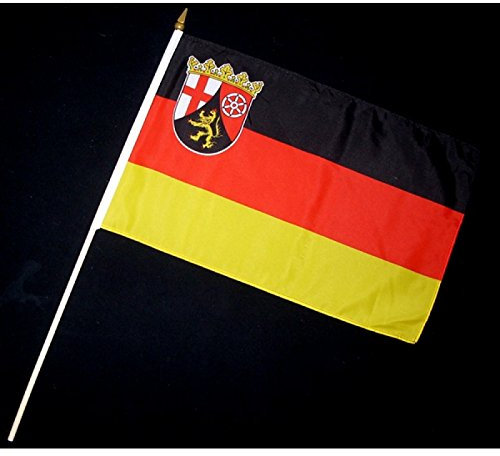 Everflag Stock-Flagge 30 x 45 : Rheinland-Pfalz