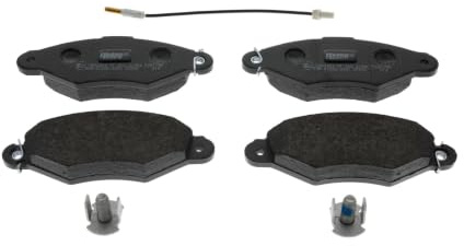 FERODO FDB1135 Bremsbelagsatz Bremsbeläge Vorne mit Verschleißwarnkontakt mit Zubehör Kompatibel mit RENAULT KANGOO KC0/1