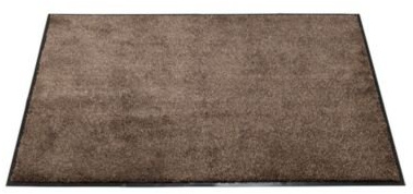 lakeland Super Absorbent Floor & Door Mat, Medium 80 x 60cm - Coffee