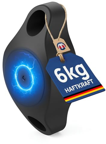 Magnetischer Türanschlag Neodym mit Gummipuffer 65 mm x 30 mm x 23 mm gummiert - hält 6 kg