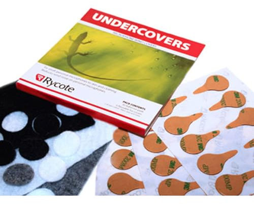 Rycote 065106 Undercover and Stickier for Lavalier Microphone - White (Pack of 100)