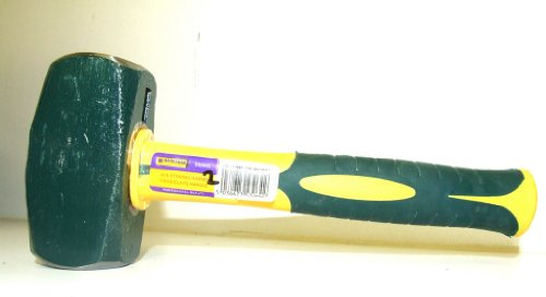 4LB STONING HAMMER WITH FIBREGLASS HANDLE RUBBER GRIP