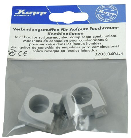 Kopp 320304044 Verbindungsmuffen 2 Stück Aufputz-Feuchtraum Standard