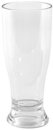 Bo-Camp Bierglas aus Polycarbonat für Camping und Reise Weizenglas Trinkglas Spülmaschinenfest 0,36 L