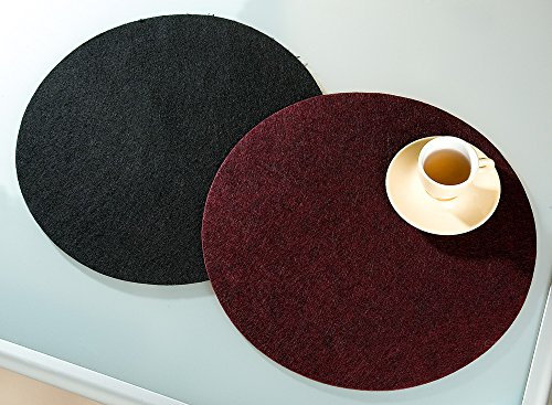 GILDE Filz Platzset schwarz D. 35cm