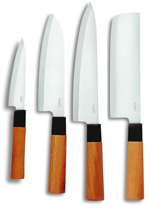 HIROSHI Messer 4 Knives Set silber