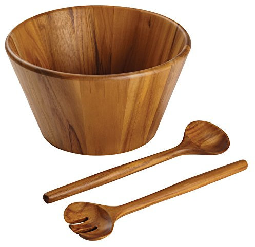 Anolon Pantryware 3-Piece Teak Wood Salad Serving Set