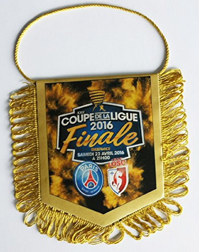 Stendardo del Paris Saint Germain/Losc Lille, finale della coppa di serie A di calcio 2016