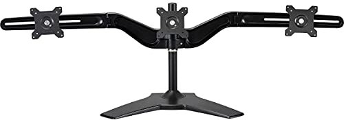 Amer Mounts AMR3S: Triple Monitor Mount - Desk Stand - Displays Up To 3/Three 24 Inch LCD/LED Screens