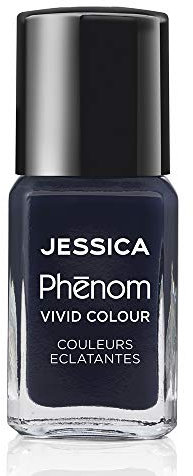 JESSICA | Phenom Vivid Colour Nail Polish | Long-lasting Gel-like Nail Polish without UV Lights coming in vivid & pigmented colours | Blue Blooded | 14 ml