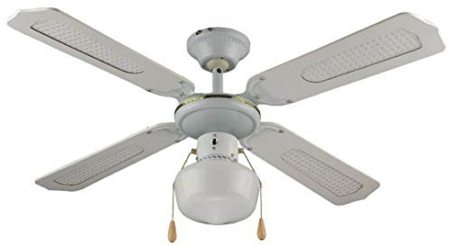 Vinco 70912 Ventilatore da per soffitto revers 3 Vel. 50W Funzione estiv/inver
