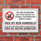 Schild Kein Hundeklo Hundekot Hundehaufen Singen und Klatschen Alu-Verbund 300 x 200 mm