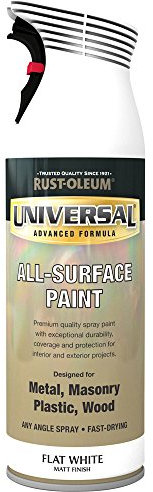 Rust-Oleum AE0160024E8 400ml Universal Spray Paint - Flat White