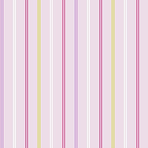 Hoopla Decorline Hoopla Multi Coloured Stripe Wallpaper Lilac DL30740