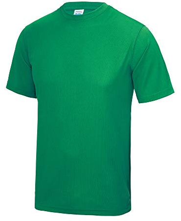 Just Cool Mens Performance Plain T-Shirt (XXL) (Kelly Green)