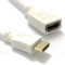 Weiß HDMI Verlängerung Anschlusskabel Hoch Geschwindigkeit Männlich Weiblich 1080p TV Kabel 0,5 m [0.5 Meter/0,5m]