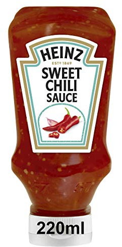 Heinz Sweet Chili Sauce – Süß-scharfe Sauce in Kopfsteherflasche – 1 x 220 ml