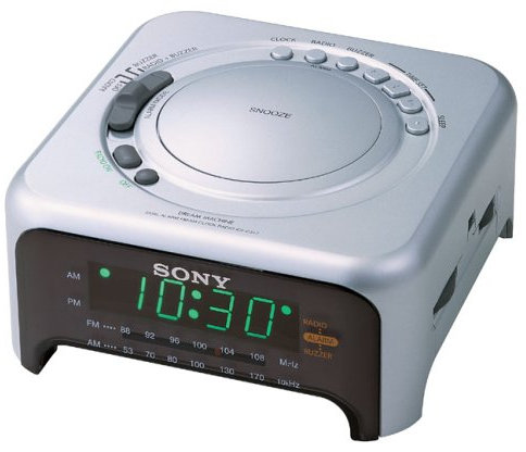 Sony ICF-C317 Dream Machine FM/AM Clock Radio - Silver