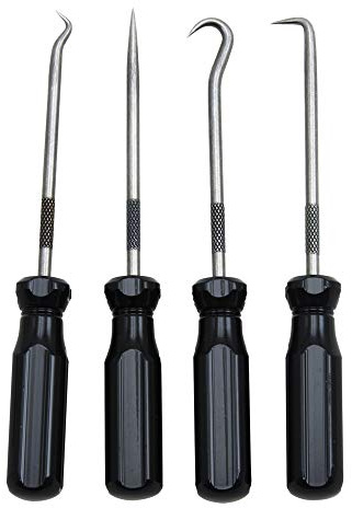 Ullman PSP-4 Steel Pick and Hook Set, 5-1/16 Length, 4pcs