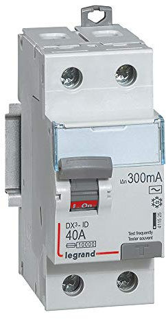 Legrand 411525 Interruptor Diferencial - Tipo AC - Potencia de 230W - Intensidad de 40A y Sensibilidad de 300 mA - Color Gris - 86x108x41 cm - 1 Pieza