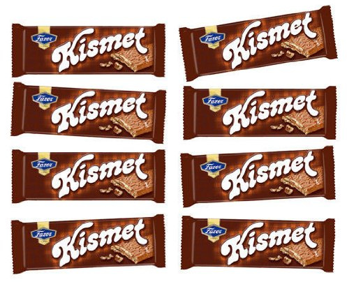 Kismet Milchschokolade Barren Crisp Waffel and Nougat Milch aus Finnland by Karl Fazer [Packung zu 8]
