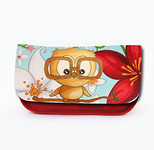 ilka parey wandtattoo-welt Federtasche Federmäppchen Stiftetasche Kosmetiktasche Federmappe mit Eulen Eule Eulchen Dori f014
