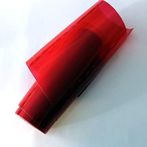 TipTopCarbon 20€/m² Scheinwerfer Folie rot Nebelscheinwerfer Auto 3m x 0,3m Tönungsfolie
