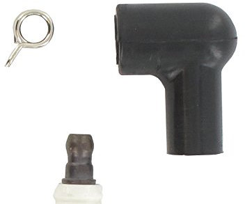 GREENSTAR - Antiparasite / Connecteur De Bougie D'Allumage GREENSTAR - En Caoutchouc - Avec épingle - Pour Fil Ø 7mm