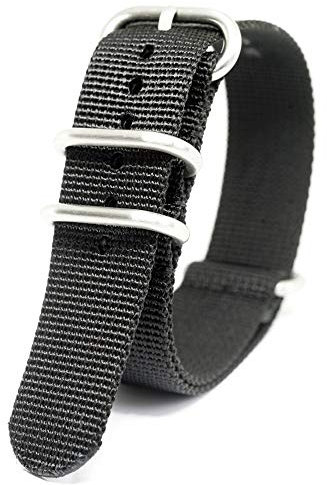 Praetorian® DiverTec Extrem NATO Armband - Taucherarmband schwarz 20mm